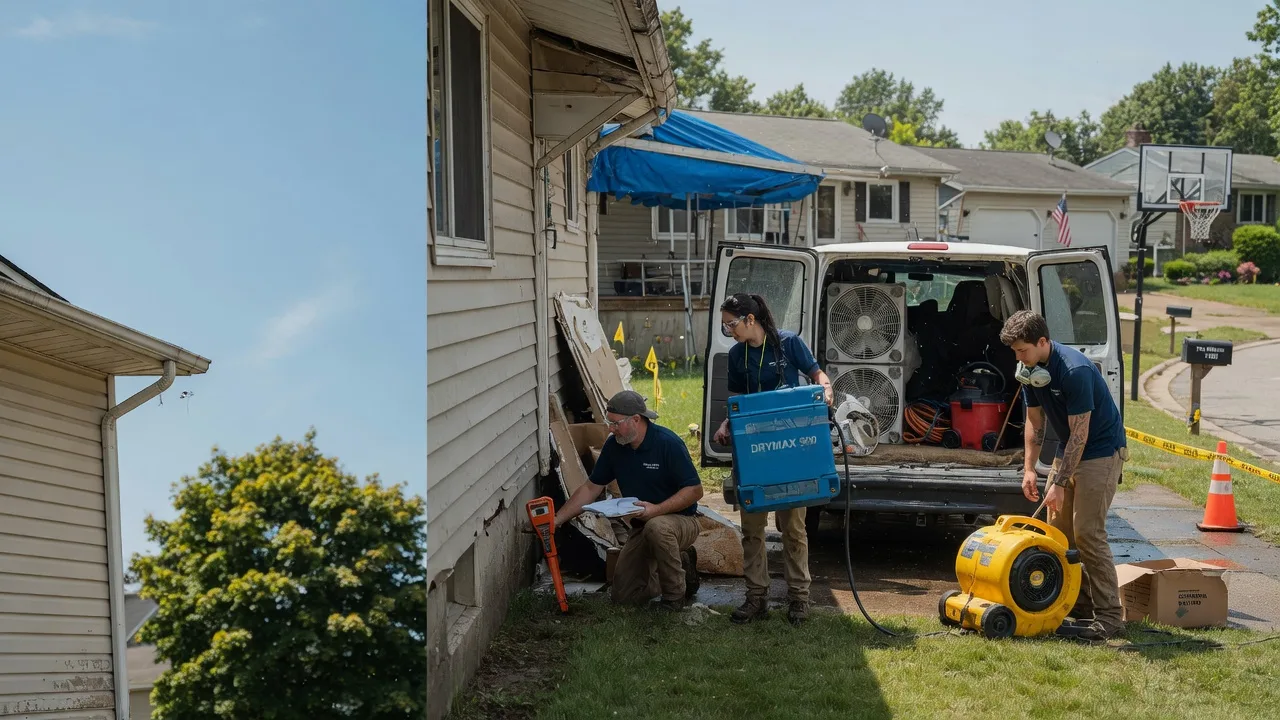 Ceiling Leak Cleanup in Hoffman, IL near me