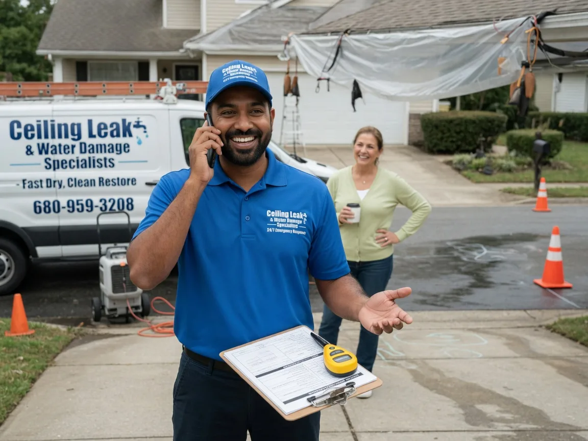 Ceiling Leak Cleanup Hoffman, IL FAQs